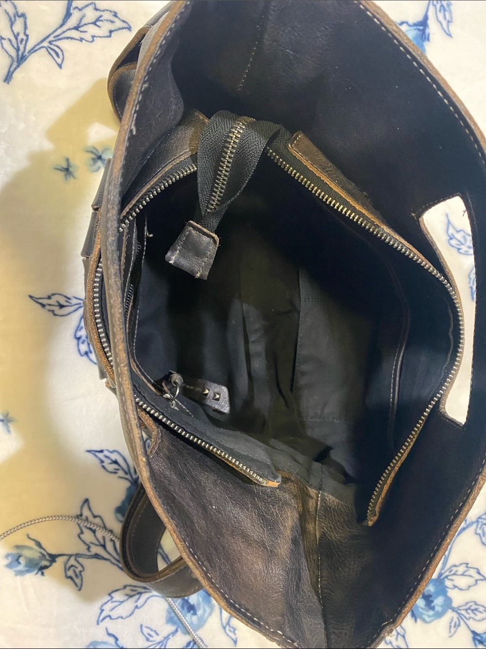 BED|STU Orchid Black Rustic Woven Leather Messenger Bag - Picture 5 of 16